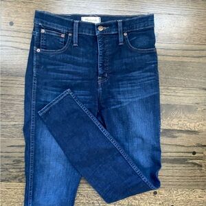 Madewell Women's 10” High Rise Skinny Jeans - Blue 27